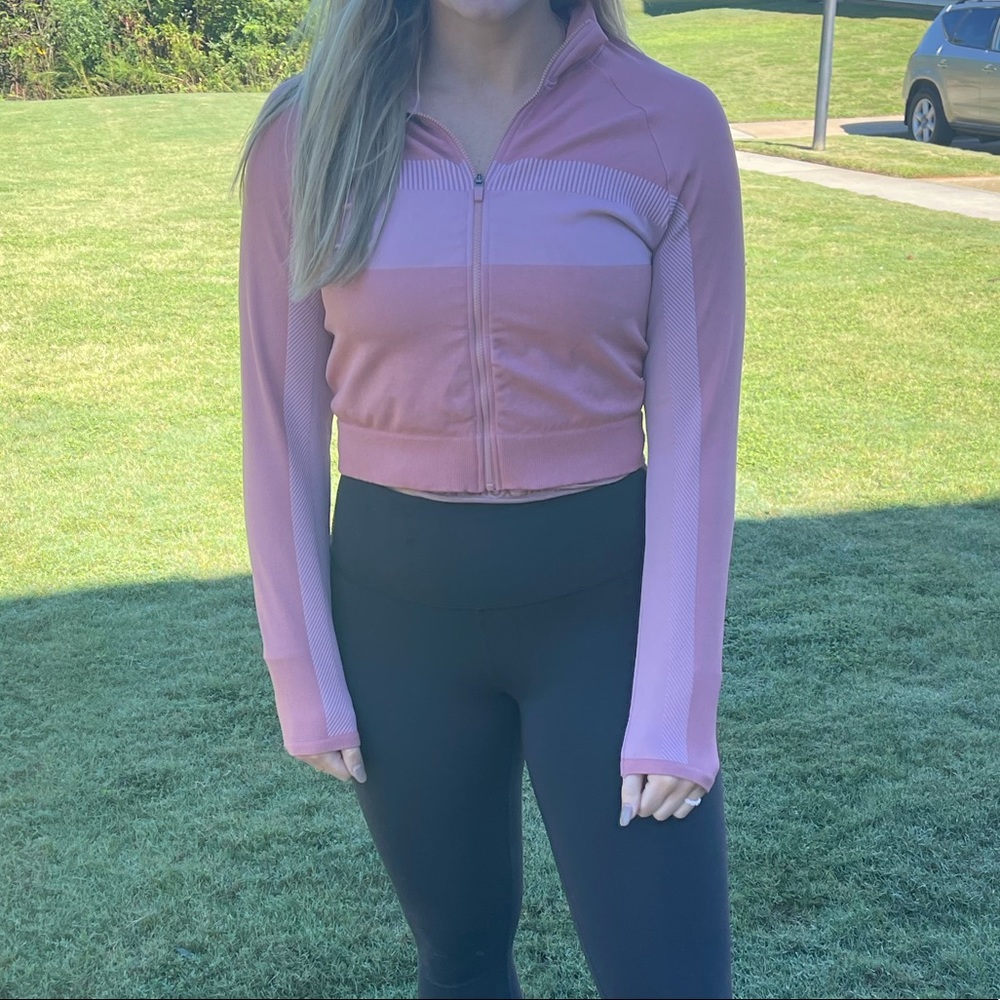 Fabletics Cropped Workout Jacket - Picture 2 of 2